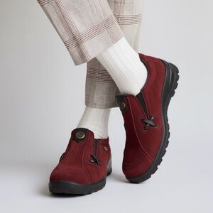 Rieker Men's Red Suede Loafers